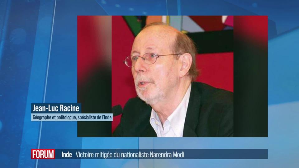 Victoire mitigée du nationaliste Narendra Modi en Inde: interview de Jean-Luc Racine