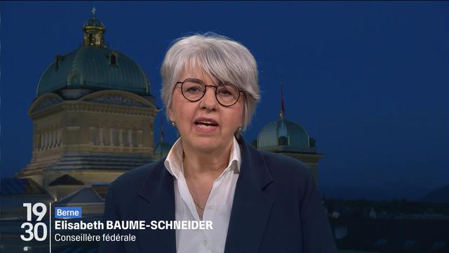 Interview de la conseillère fédérale Elisabeth Baume-Schneider sur le financement de la 13ème rente AVS.