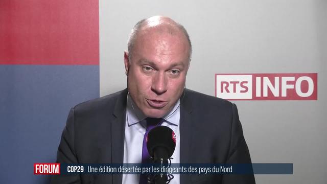 Absence de nombreux dirigeants à la COP 29 en Azerbaïdjan: interview de François Gemenne