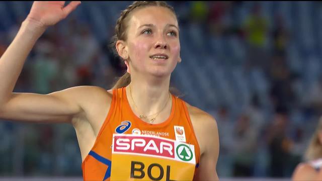 Rome (ITA), 400m haies, finale dames: l'imbattable Femke Bol (NED) décroche le titre en 52"49