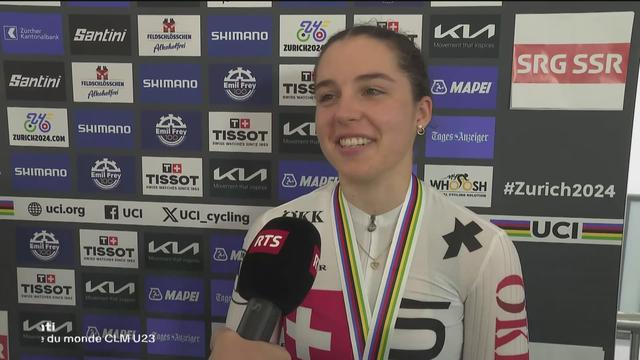 Cyclisme, Mondiaux de Zurich: la Bernoise Jasmin Liechti euphorique après sa médaille d'argent en contre-la-montre M23