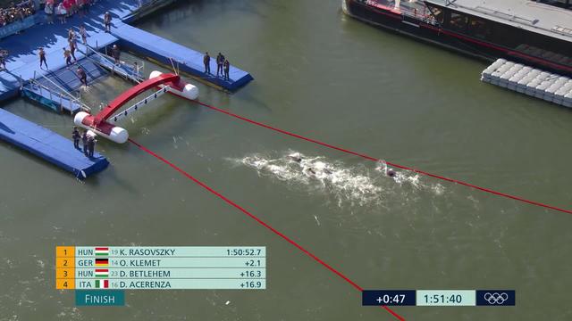 Marathon 10km, messieurs: Kristof Rasovszky (HUN) décroche l'or olympique en 1h50'52''