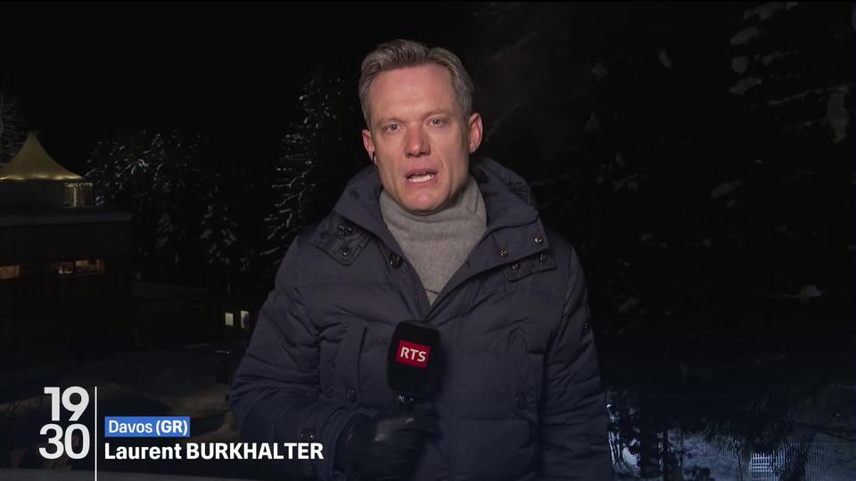 Le journaliste Laurent Burkhalter fait le point depuis Davos, sur le discours offensif du président ukrainien Volodymyr Zelensky, un jour après sa demande d'une conférence pour la paix