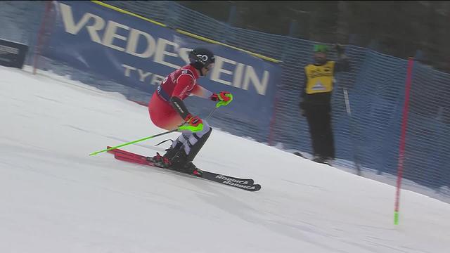 Levi (FIN), slalom messieurs, 1re manche: Marc Rochat (SUI) éliminé en première manche