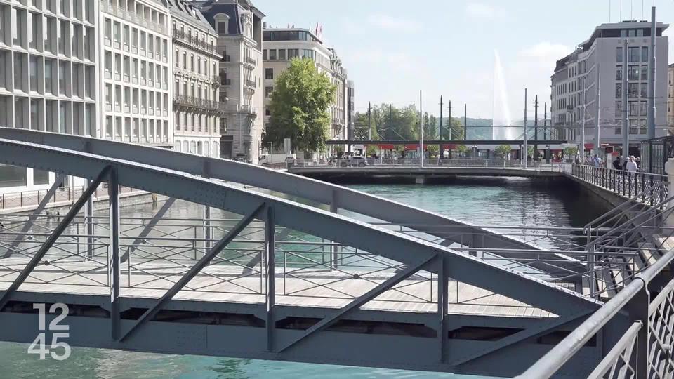 Entièrement rénovée, la passerelle historique de l'île au coeur de Genève vient d'être inaugurée