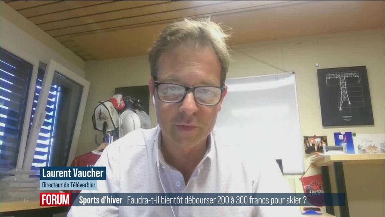 Faudra-t-il débourser bientôt 200 à 300 francs pour une journée de ski? Interview de Laurent Vaucher (vidéo)