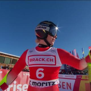 St. Moritz (SUI), Super-G dames: Lara Gut-Behrami (SUI) en 2e place malgré une grosse erreur