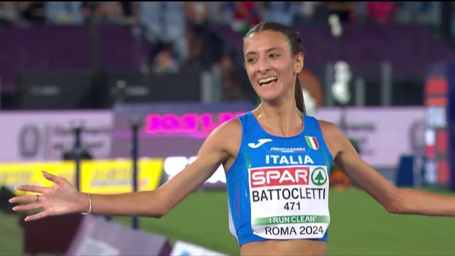 Rome (ITA), 10'000m, finale dames: Nadia Battocletti (ITA) s'impose en solitaire