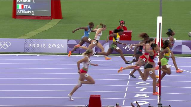 100m dames, 1-2 finale: Mujinga Kambundji (SUI) termine 3ème et peut espérer une qualification en finale