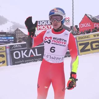 Val d'Isère (FRA), géant messieurs, 1re manche: Marco Odermatt (SUI) en tête après la première manche