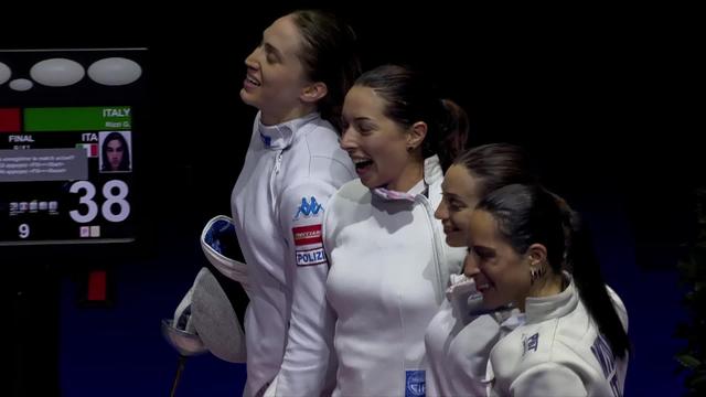 Bâle, épée dames: les Italiennes remportent l'or, les Hongroises l'argent et les Françaises le bronze