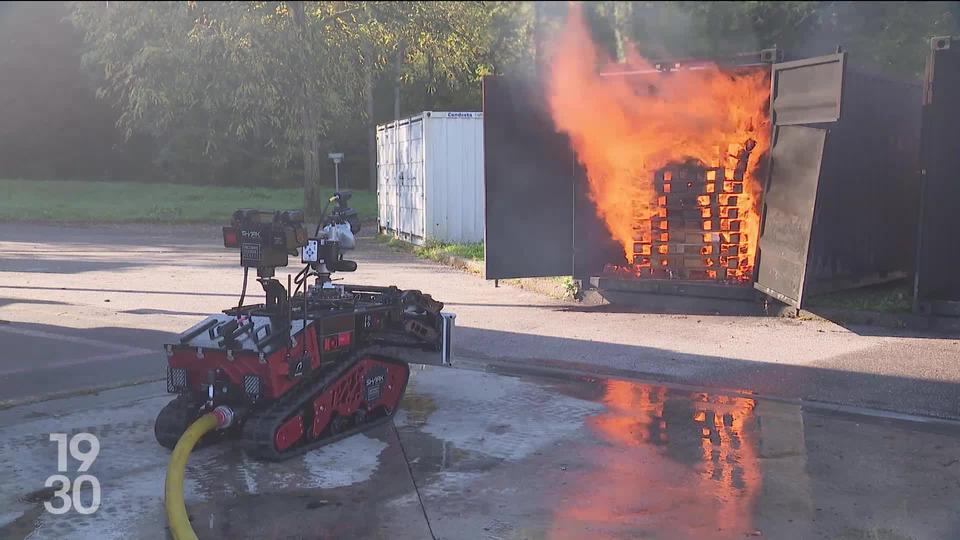 Les secours valaisans et genevois ont récemment acquis « Colossus », un robot pompier connu pour avoir sauvé la cathédrale Notre-Dame de Paris