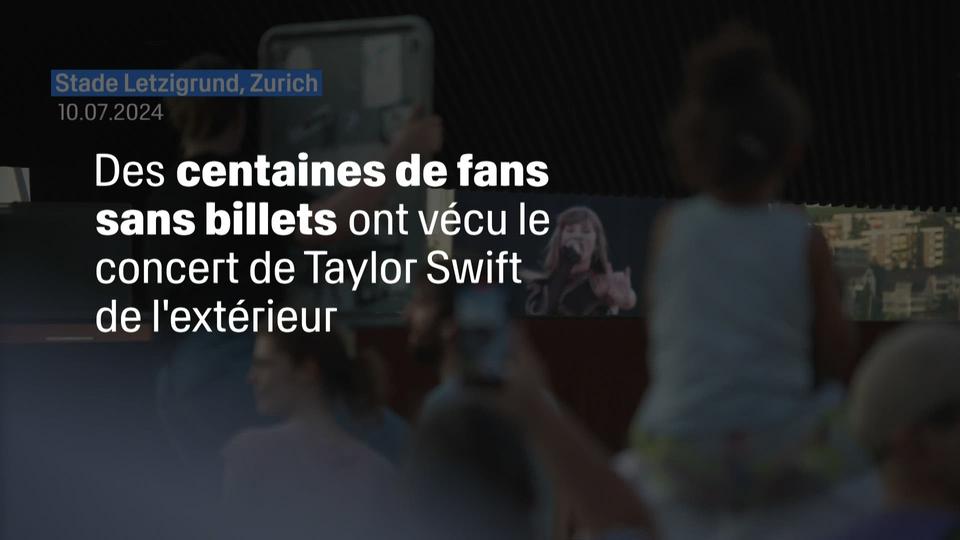 Des centaines de fans sans billets ont vécu le concert de Taylor Swift de l'extérieur