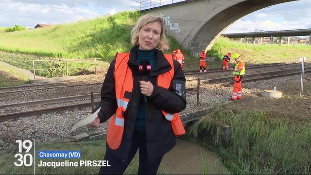 La journaliste Jacqueline Pirszel revient sur l'interruption des lignes CFF entre Lausanne et Yverdon (VD)