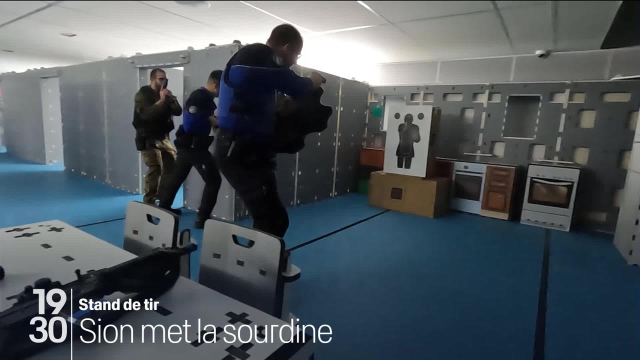 Le plus grand stand de tir indoor de Suisse a été inauguré vendredi à Sion (VS). Une installation devant diminuer les nuisances sonores, qui inquiète certains habitants