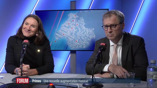 Face à la colère de la population, faut-il geler les primes? Débat entre Sophie Michaud-Gigon et Cyril Aellen (vidéo)