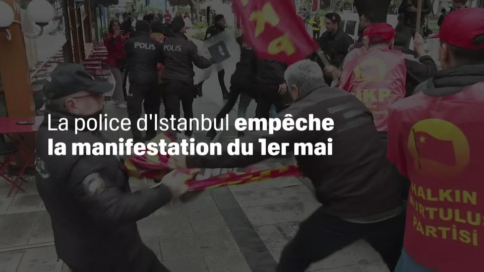 La police empêche la manifestation du 1er mai à Istanbul002