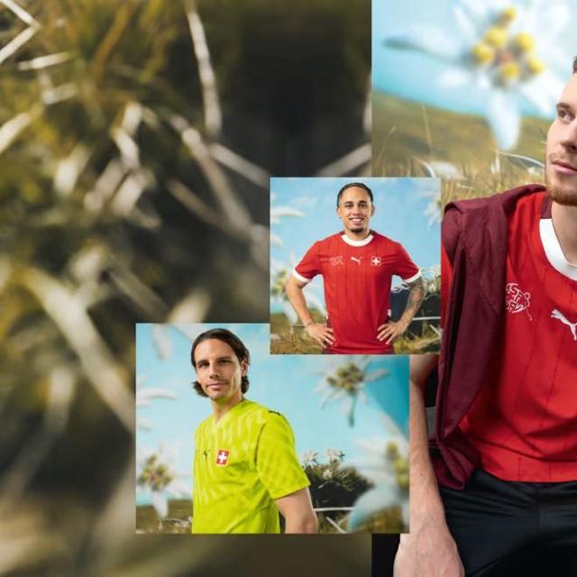 Le maillot "Away 2024" de la Suisse sur le site web de Puma. [https://eu.puma.com/ch/fr/home - Puma]
