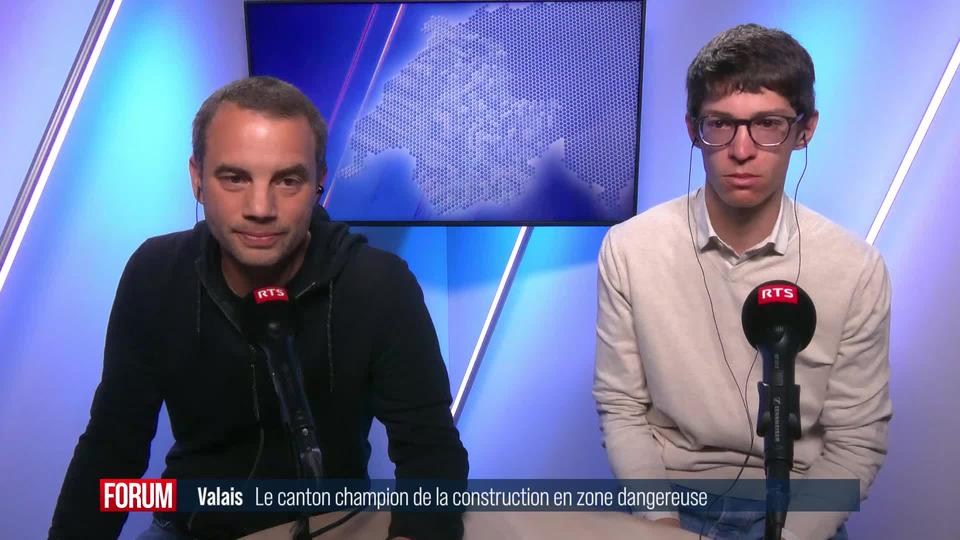 Le Valais est champion de la construction en zone rouge: débat entre Emmanuel Revaz et Nathan Bender