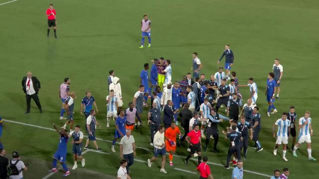 La France bat l'Argentine 1-0 dans un match qui dégénère complètement au coup de sifflet final