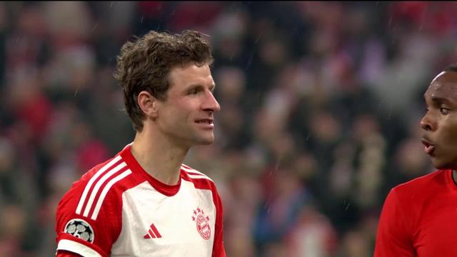 8èmes de finale, match retour, Bayern Munich - Lazio (3-0): Thomas Müller, inusable