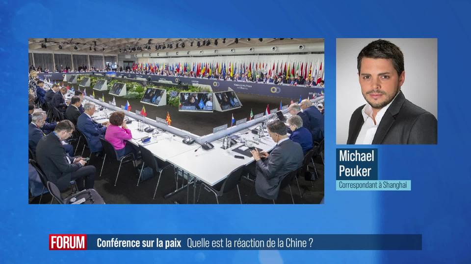 Quelle suite à la conférence de paix sur l'Ukraine en Chine?