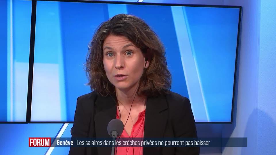 Les salaires dans les crèches privées ne baisseront pas à Genève: interview de Christina Kitsos (vidéo)