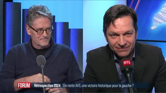 Rétrospective 2024: oui à la 13e rente, une victoire historique de la gauche? Débat entre Jérôme Cosandey et Pietro Boschetti