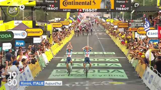 La première étape du Tour de France a été remportée par le grimpeur français Romain Bardet