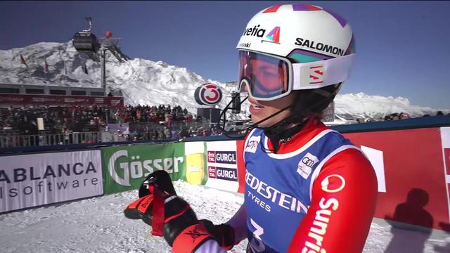 Gurgl (AUT), slalom dames, 1re manche: Michelle Gisin (SUI) à l’envers sur ce premier tracé