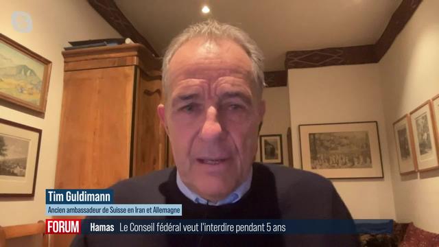 Conséquences d'une interdiction du Hamas en Suisse: interview de Tim Guldimann