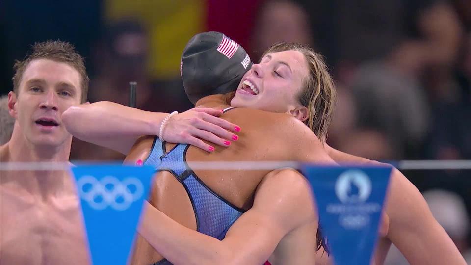 4x100m quatre nages, finale mixte: les États-Unis s'imposent et établissent un nouveau record du monde devant la Chine et l'Australie