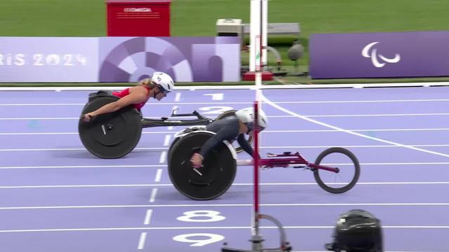 Paralympiques, athlétisme, finale 100m T53 dames: Catherine Debrunner (SUI) décroche sa 4e médaille, la première en argent