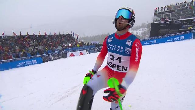 Aspen (USA), slalom messieurs, 2e manche: top-15 pour Luca Aerni (SUI) (14e)