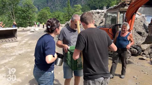 Au Tessin, trois jours après les intempéries, les habitants du Val Maggia et les autorités constatent les dégâts