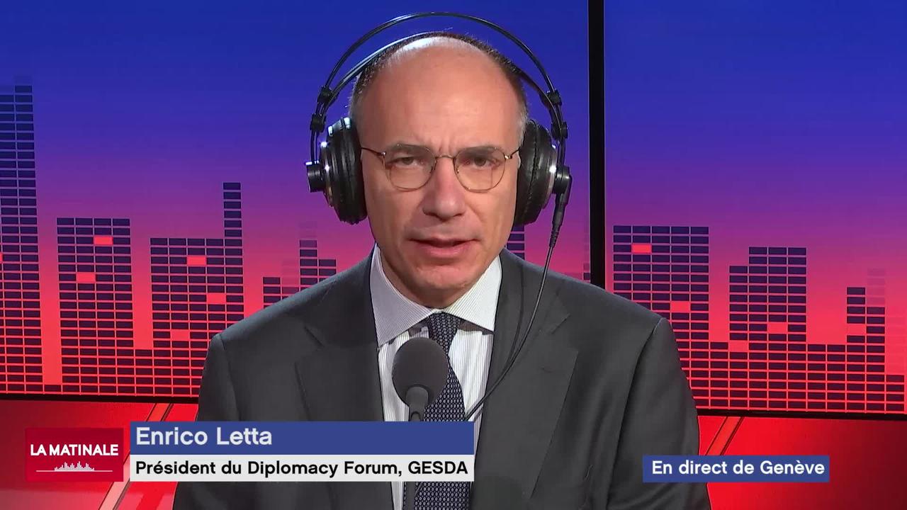 L'invité de La Matinale - Enrico Letta, membre du Geneva Science and Diplomacy Anticipator (GESDA)