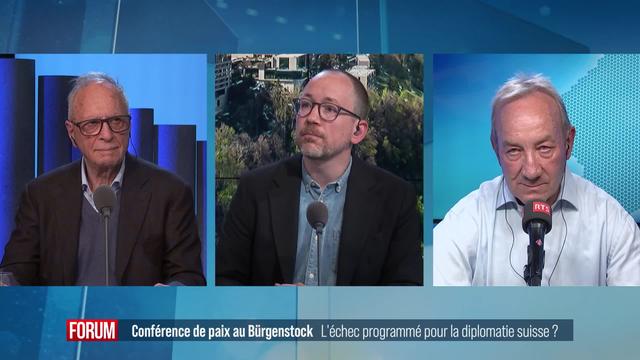 Conférence de paix du Bürgenstock, vers un échec diplomatique? Débat entre Georges Martin et François Nordmann (vidéo)