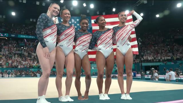 Compétitions par équipes, finales (dames): Les Américaines et Simone Biles retrouvent l'or olympique 6 ans après les JO de Rio