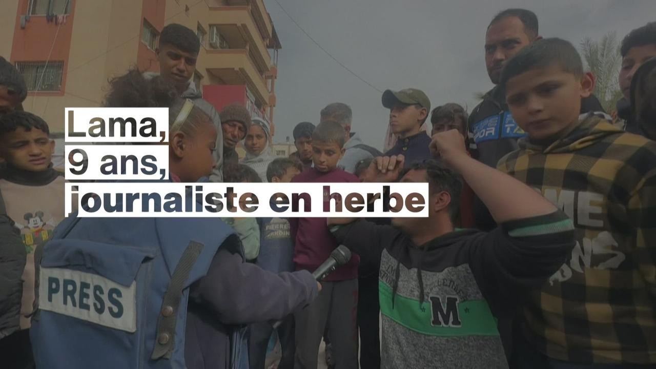 Lama, 9 ans, journaliste en herbe dans la bande de Gaza