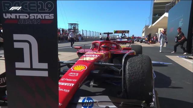 GP d'Austin (#19), course: doublé Ferrari avec Leclerc (MON) et Sainz (ESP)