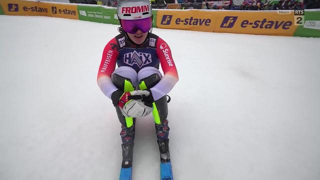 Kranjska Gora (SLO), slalom dames, 2e manche: Nicole Good (SUI) ne trouve pas la solution sur cette 2e manche