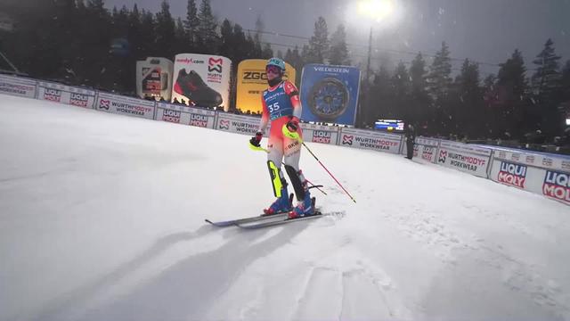 Levi (FIN), slalom dames, 1re manche: Elena Stoffel (SUI) manque la qualification d'un rien