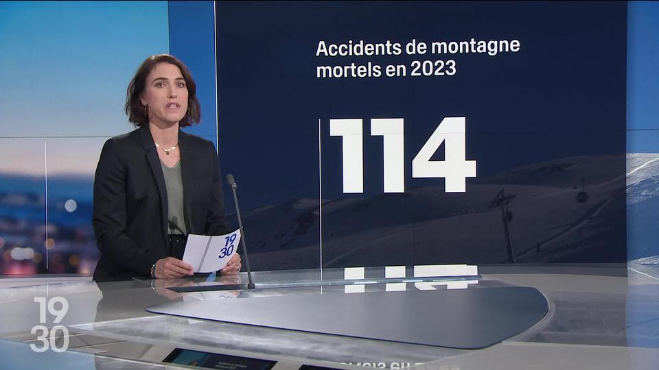 En 2023, 114 personnes ont perdu la vie dans des accidents de montagne. Le détail des chiffres avec Géraldine Normand