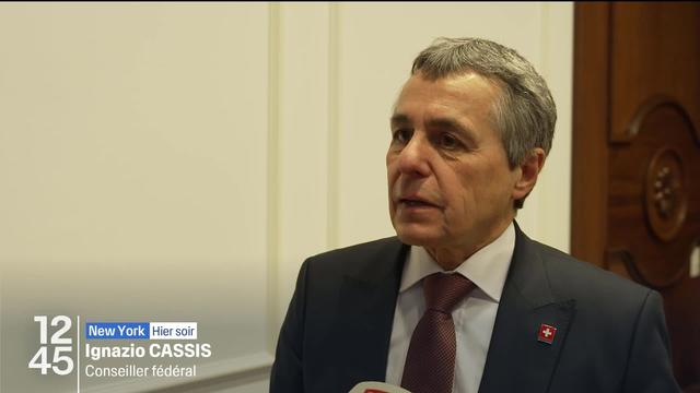 Le conseiller fédéral Ignazio Cassis revient sur la position de la Suisse concernant le conflit israélo-palestinien