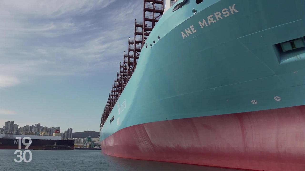 Commandés par l’entreprise suisse Maersk, les premiers porte-conteneurs géants adaptés au méthanol vert sortent du chantier naval Hyundai en Corée.