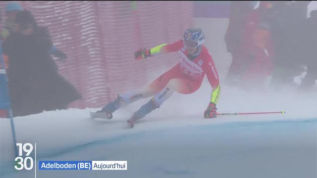 Marc Odermatt s'est imposé dans le slalom géant d'Adelboden