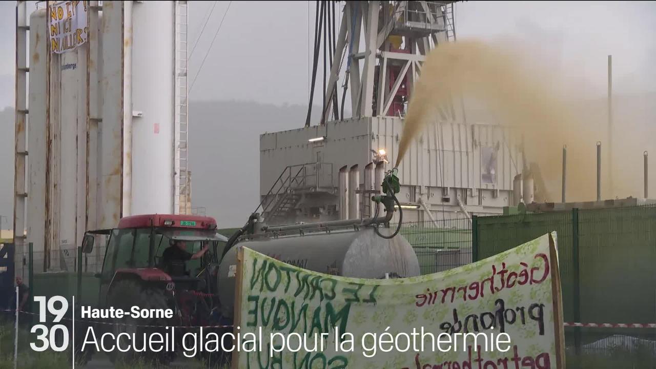 Haute-Sorne (JU): la manifestation contre la géothermie profonde a dégénéré