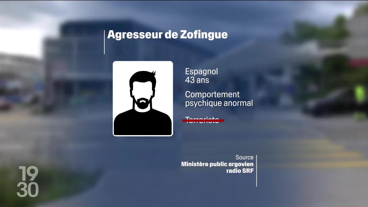 L’assaillant qui a poignardé six personnes à Zofingue, en Argovie, est un Espagnol présentant un "comportement psychique anormal"