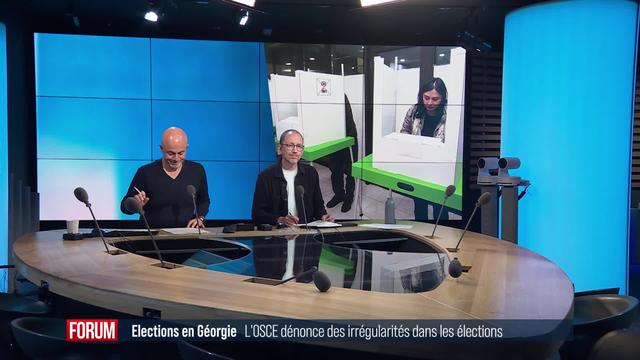 L'OSCE dénonce des irrégularités lors des élections en Géorgie