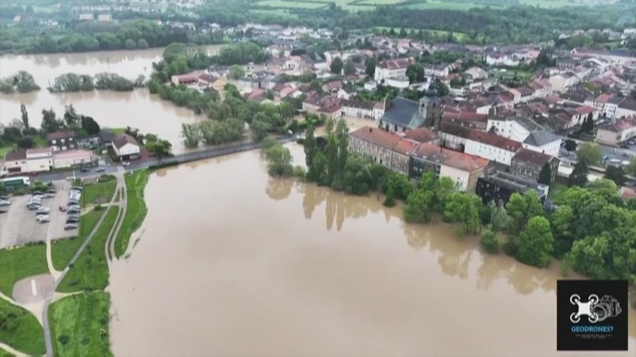 Des inondations en Allemagne et en France